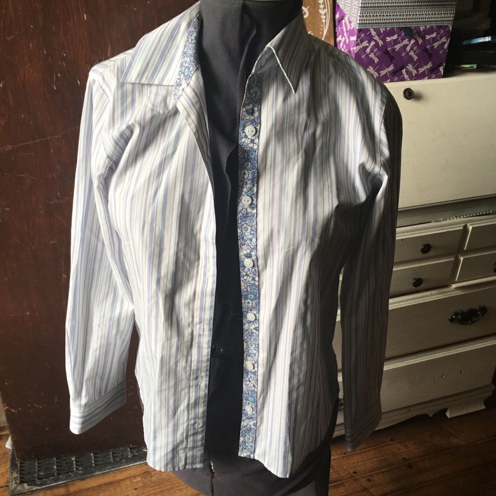 Orvis Carefree button down stripe shirt